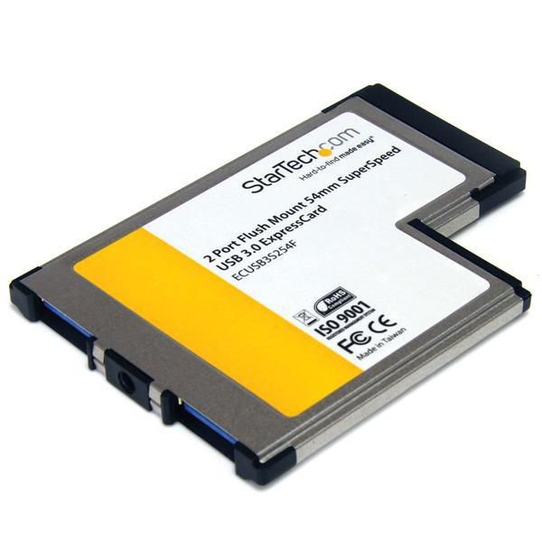 STARTECH.COM 2 Port USB 3.0 ExpressCard mit UASP Unterstützung - USB 3.0 54mm Schnittstellenkarte fü