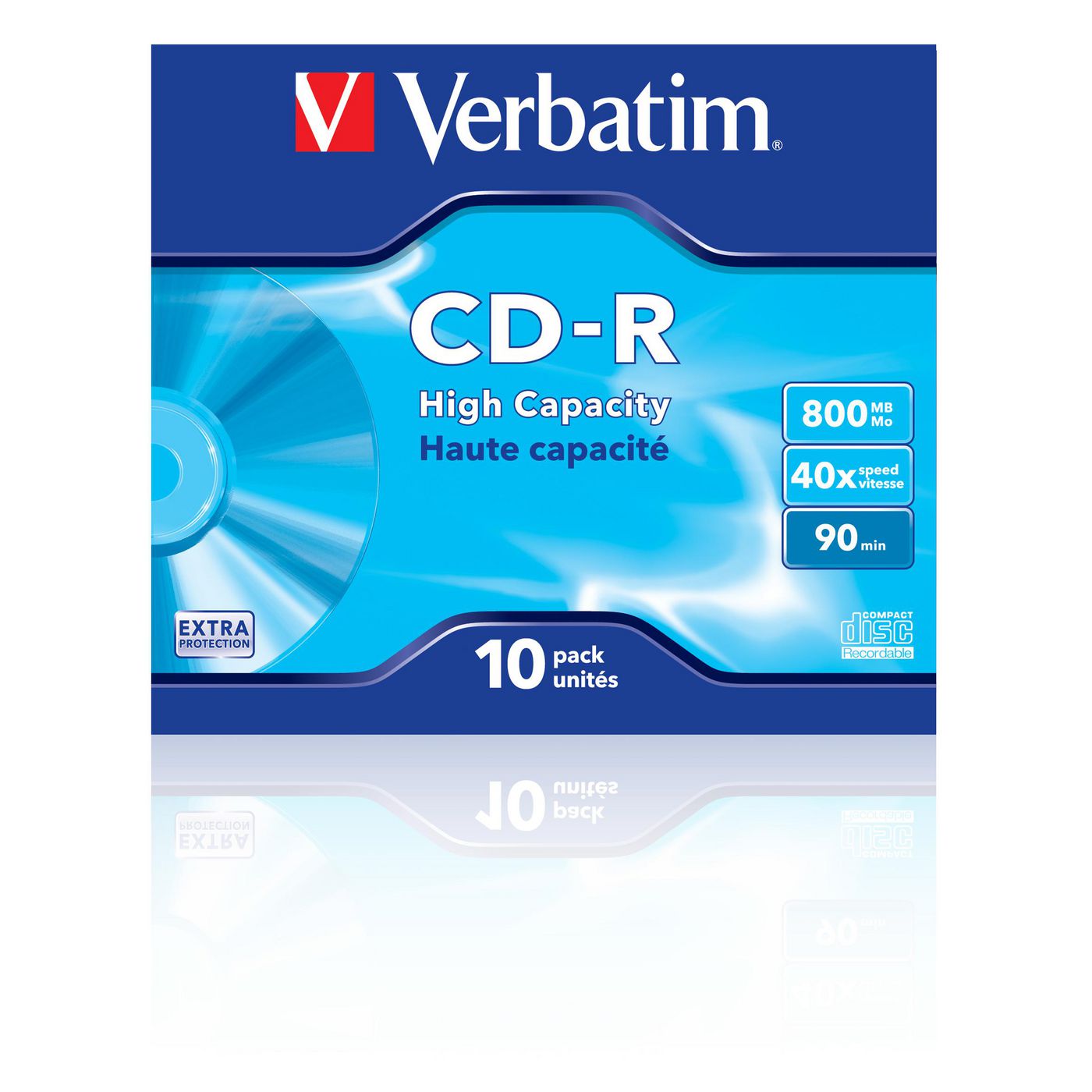 Verbatim 43428 CD-R, 40X, High Capacity 800MB 
