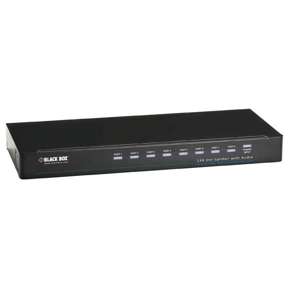 DVI-d Splitter With Audio And Hdcp, 1 X 8
