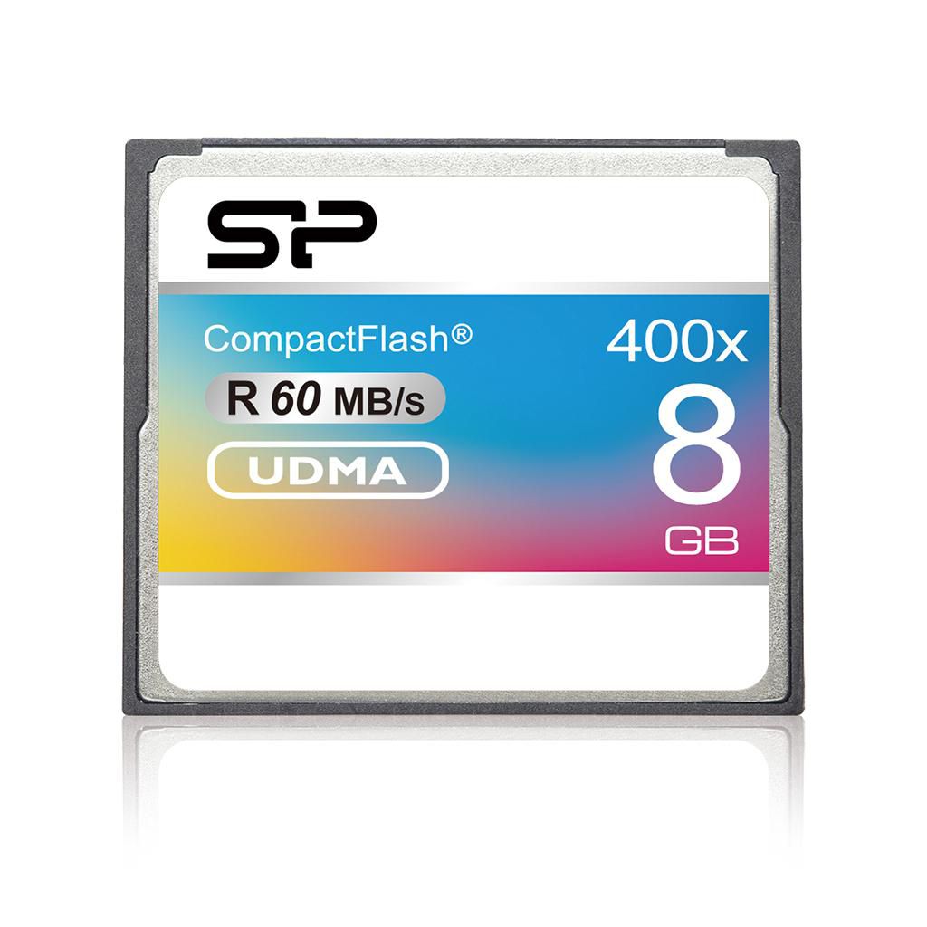 Silicon-Power SP008GBCFC400V10 Compact Flash Card 8GB Hi-spee 
