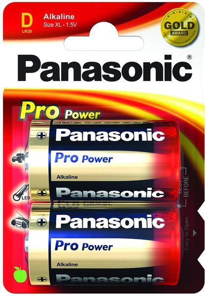 Panasonic LR20PPG2BP LR20PPG/2BP LR20PPG, Alkaline, 1,5V 