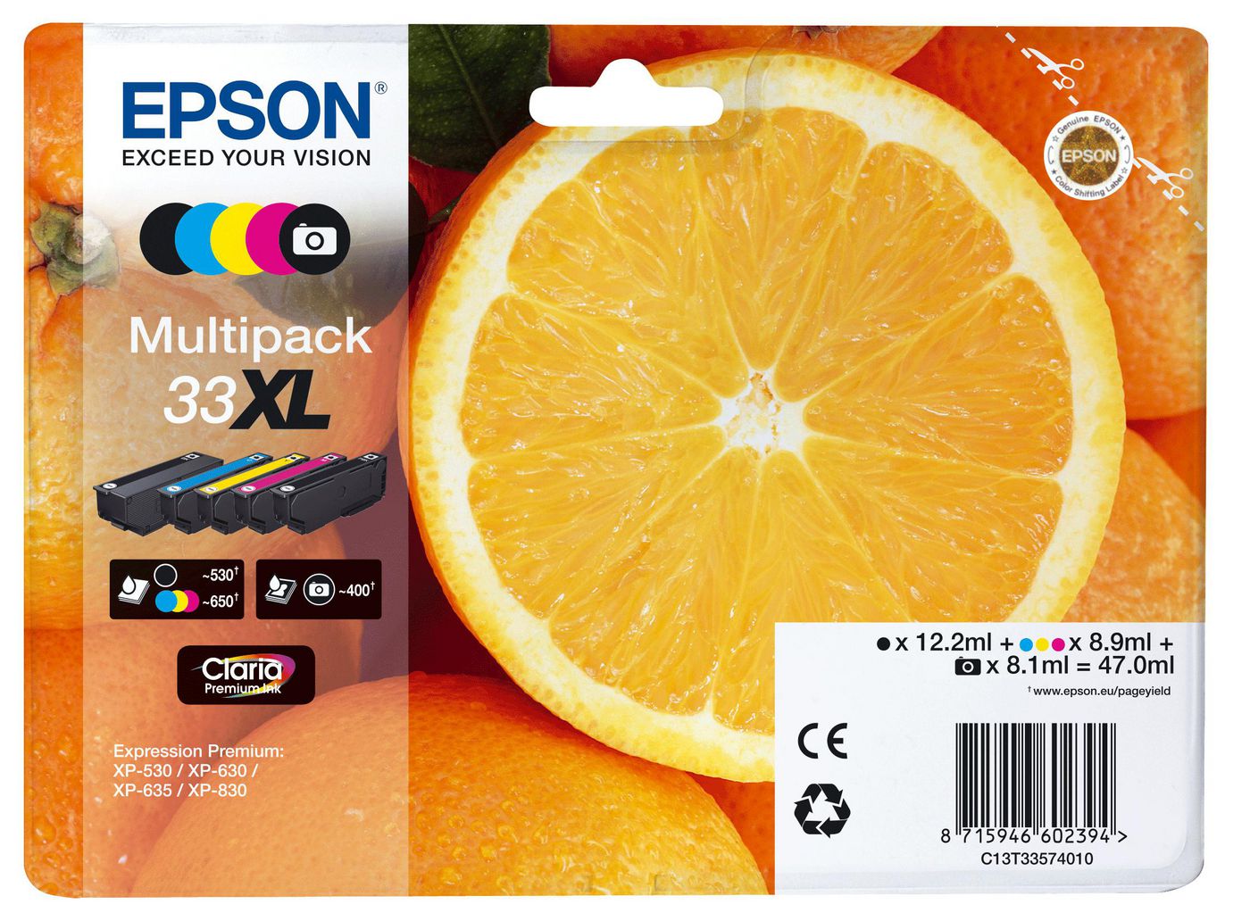 Multipack 5-colours 33XL