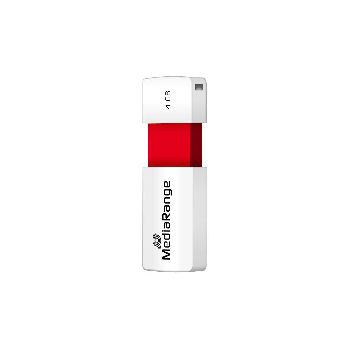 MEDIAR USB FLASH DRIVE 4GB RED