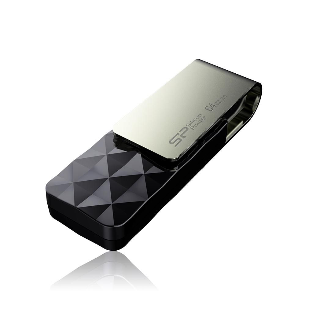 SILICON POWER SILICON-POWER USB 3.0 Pendrive B30 64GB  Black