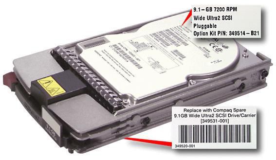 DRIVE,HTPLG,9GB,WU2 SCA - 349514-021