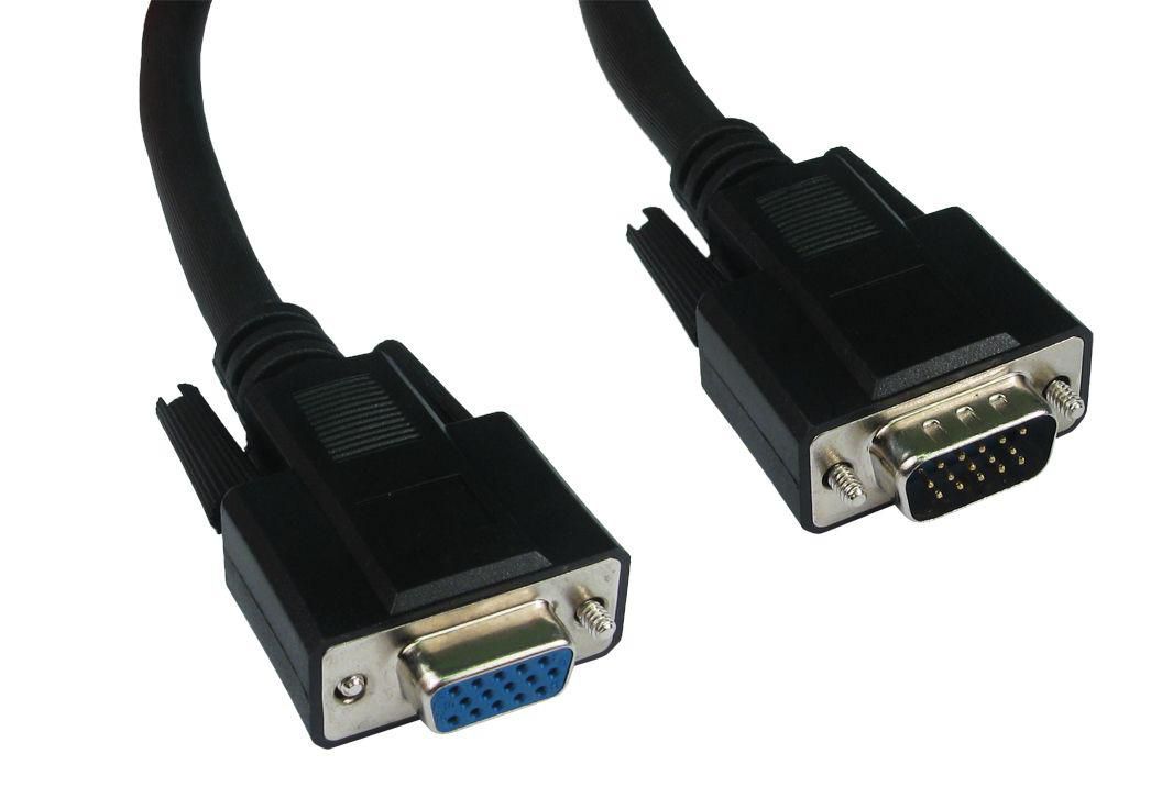 Cables-Direct CDEX-802K 2M Black SVGA Male - Female 