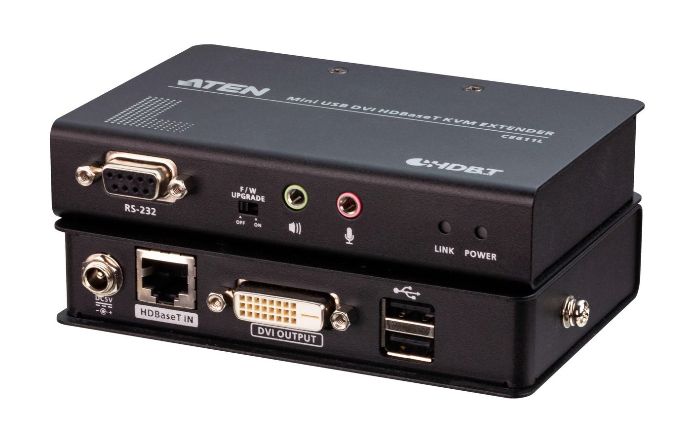 USB DVI Hdbaset. 1.0 Compact KVM Extender (1920 X 1200 Up To 100m) With USB Peripheral Support