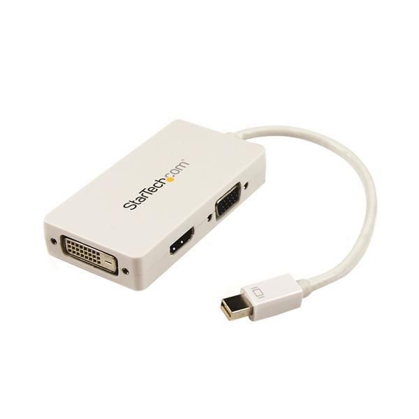 STARTECH.COM Mini DisplayPort auf HDMI / DVI / VGA Adapter - 3 in 1 mDP Konverter für MacBook