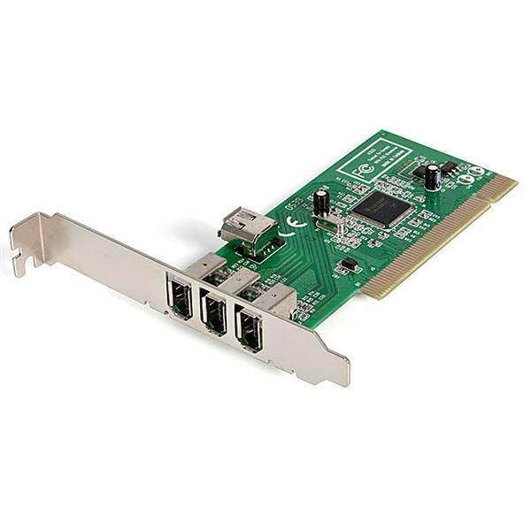 STARTECH.COM 4 Port 1394a FireWire PCI Schnittstellenkarte - 3x Firewire 400 extern 1x Firewire 400