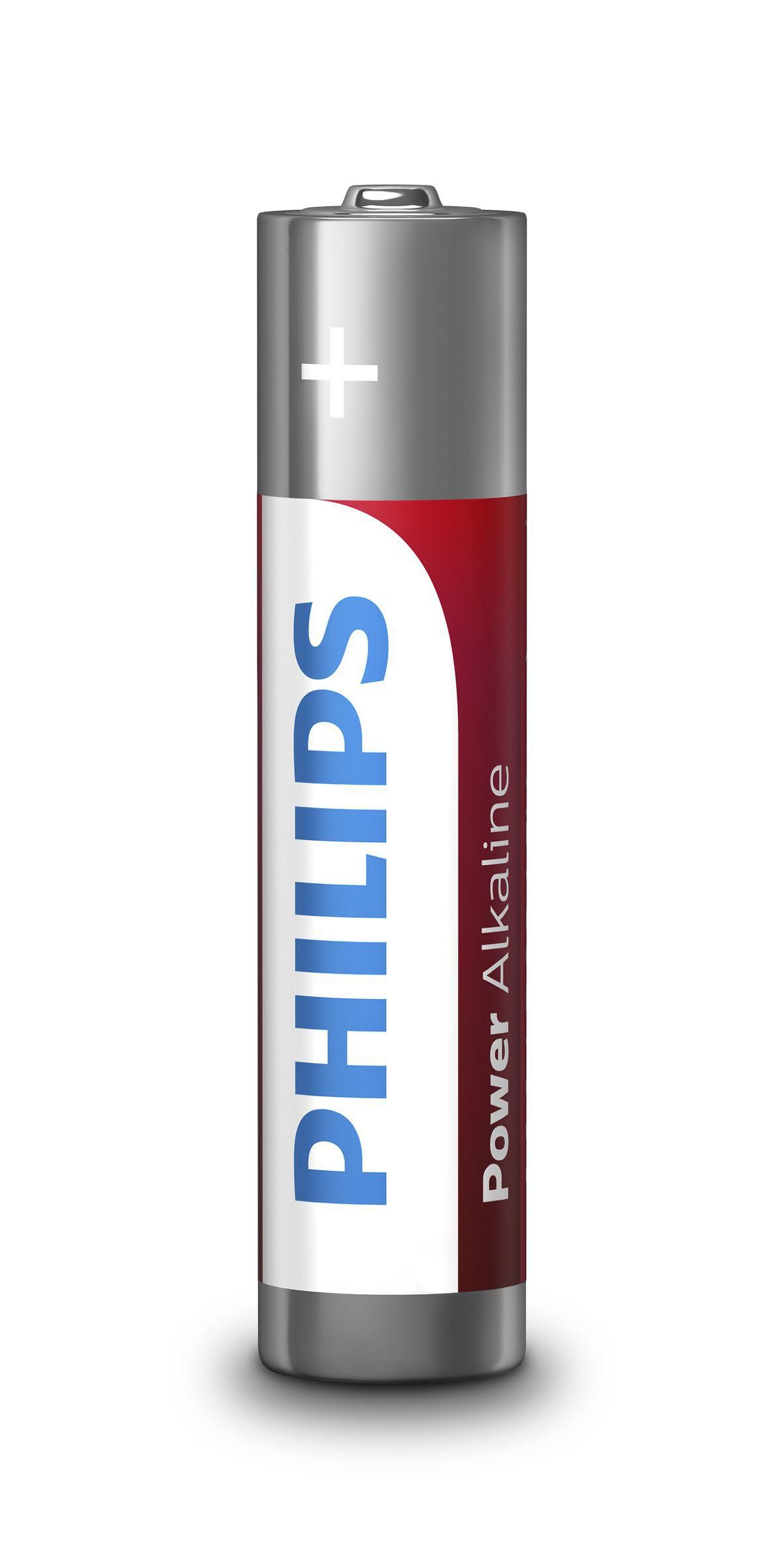 PHILIPS Power Alkaline Battery AAA 12-wide multi pack - Ihre Elektronikgeräte, z. B. elektronisches