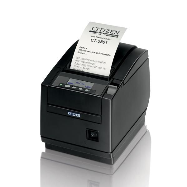 Ct-s801ii - Printer - Control Pos - 300mm - USB / Serial / Bluetooth / Parallel / Ethernet / Wifi - Black (no Interface/psu In)