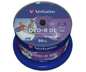 Verbatim 43703 DVD+R Double Layer 8X 8.5GB 