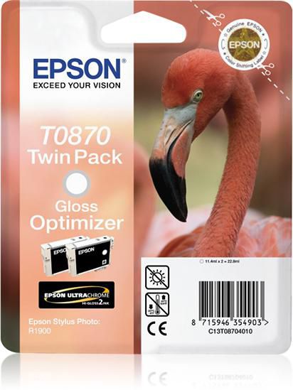 EPSON T0870 2er Pack glänzend Ink Optimizer Patrone