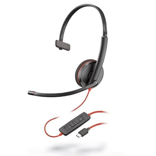 PLANTRONICS Headset Blackwire C3210 monaural USB-C