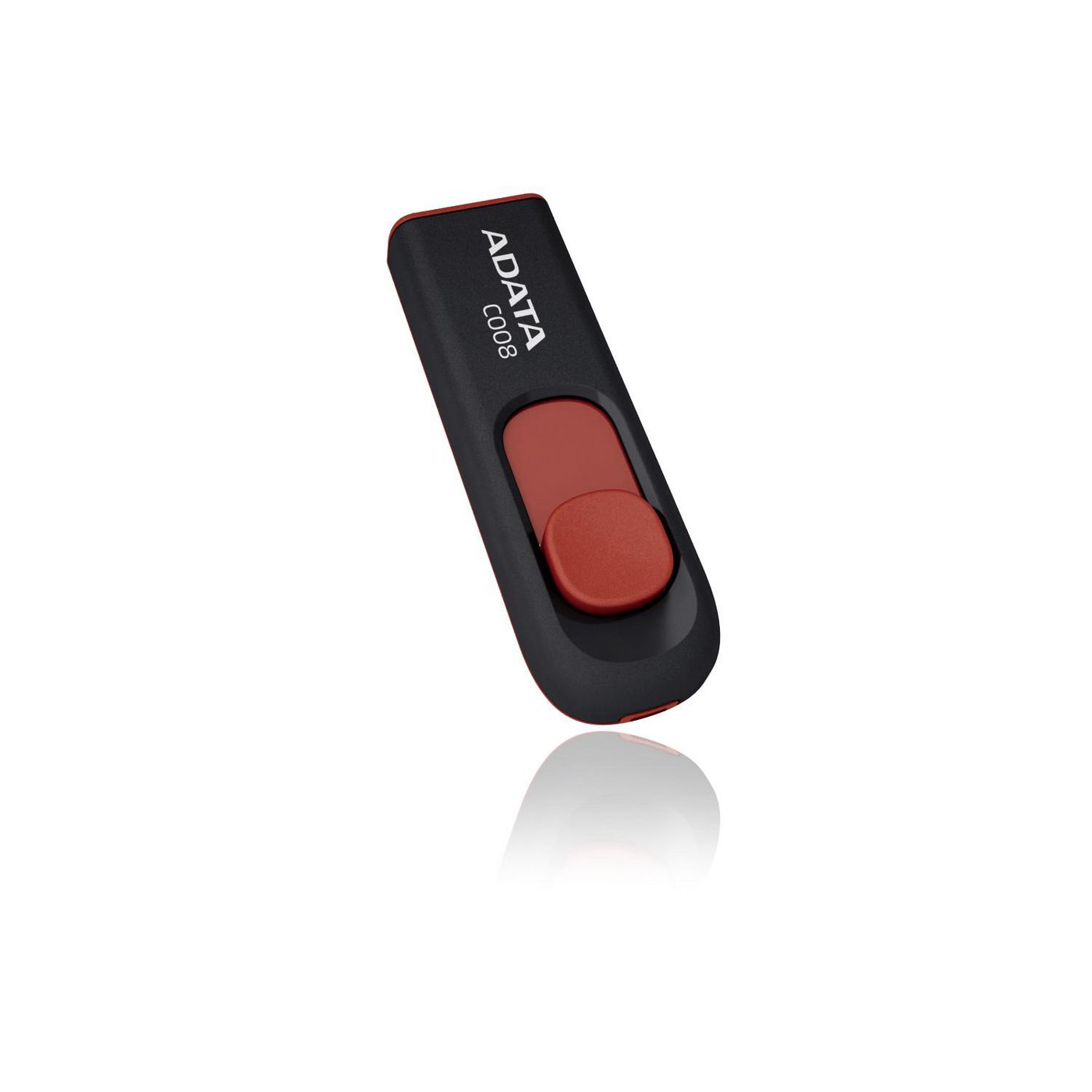 ADATA 16GB USB Stick C008 Slider USB 2.0 schwarz rot