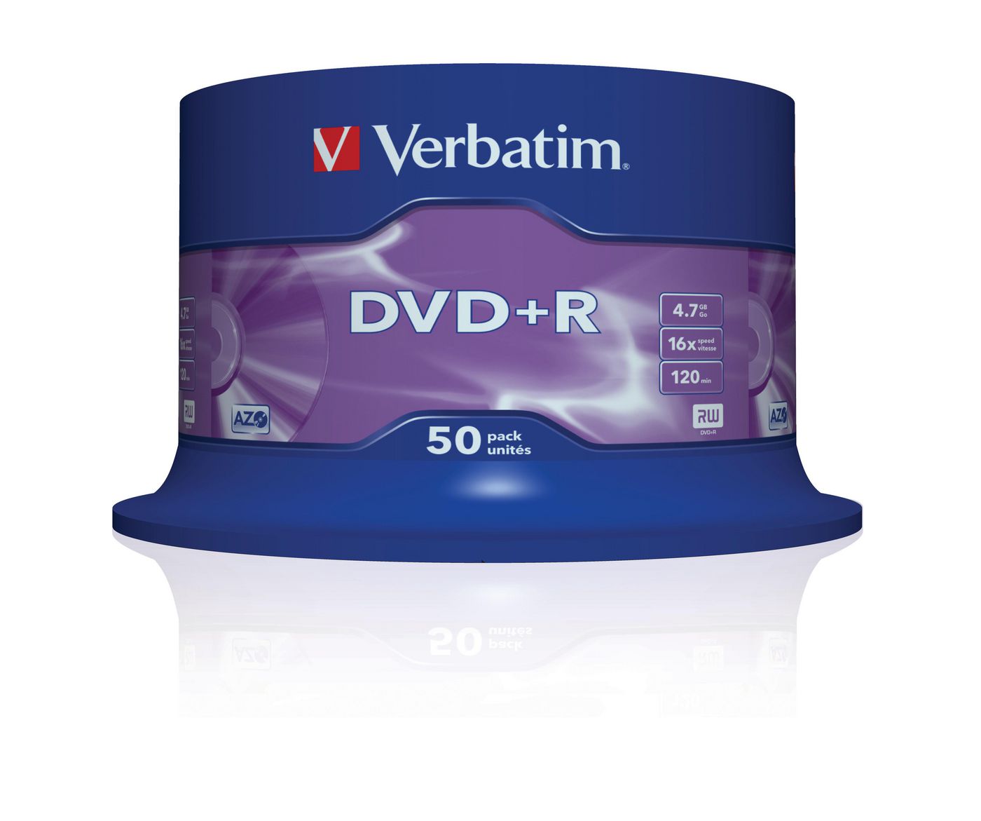 Verbatim 43550 DVD+R  16X 4.7GB Branded 