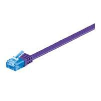 U/UTP CAT6A 1M Purple Flat