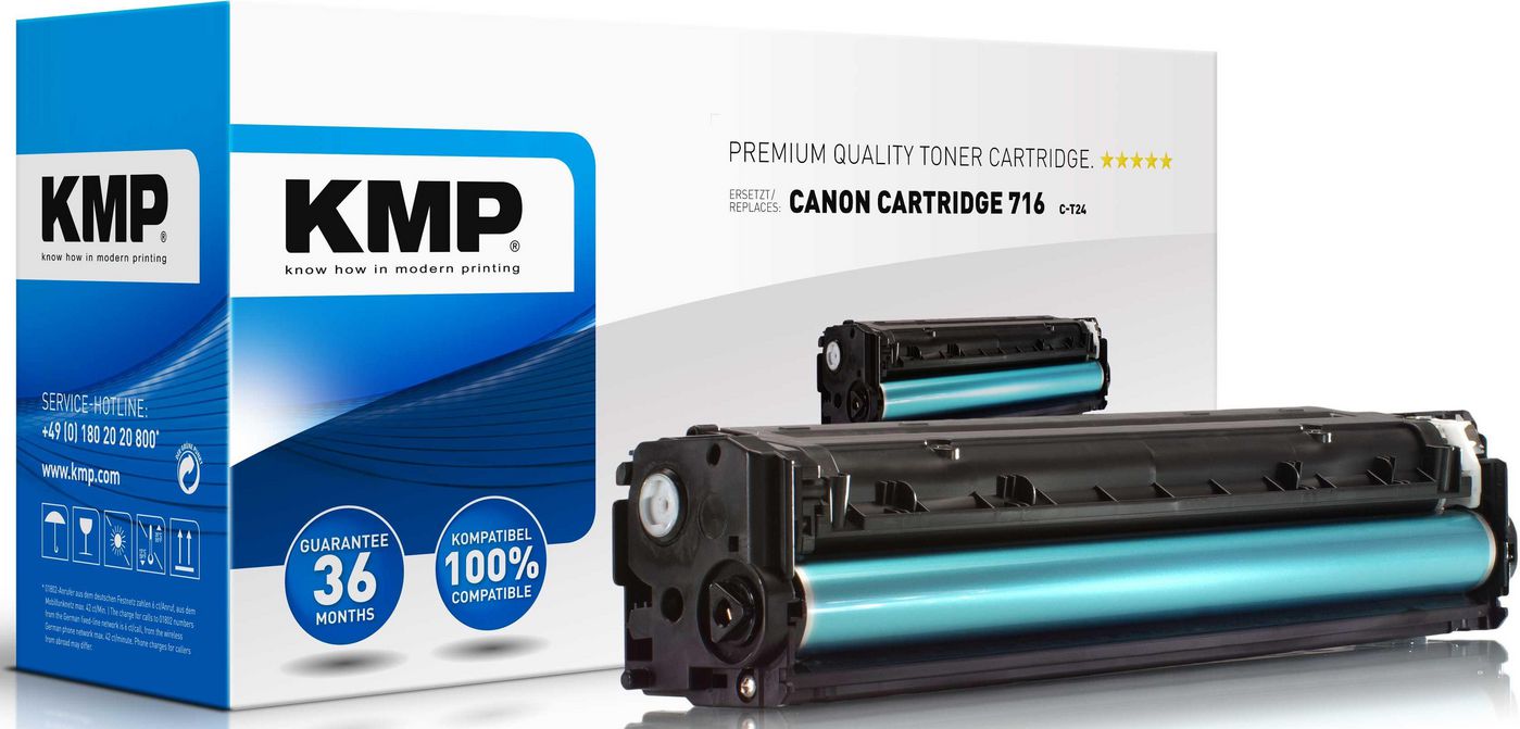 KMP-Printtechnik-AG 1216,1003 C-T24 Toner cyan compatible 