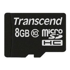 Transcend TS8GUSDC10 SDHC CARD MICRO 8GB CLASS 10 
