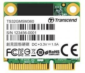 Transcend TS32GMSM360 32GB MINI SSD MSATA 