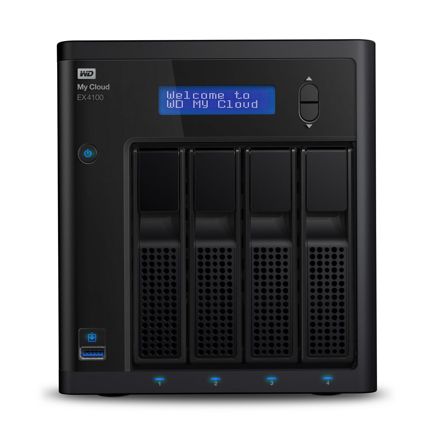 Western-Digital WDBWZE0320KBK-EESN My Cloud EX4100 32TB NAS 4-Bay 