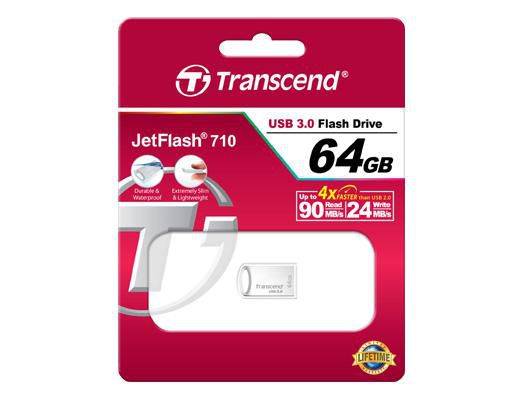 Transcend TS64GJF710S 64GB JETFLASH710 SILVERUSB 3.0 