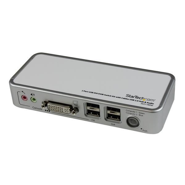StarTechcom SV211KDVIEU 2 PORT USB DVI KVM SWITCH KIT 