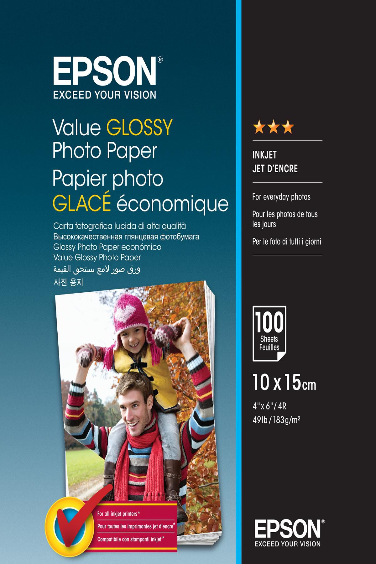 EPSON Paper/Value Glossy Photo 10x15cm 100sh