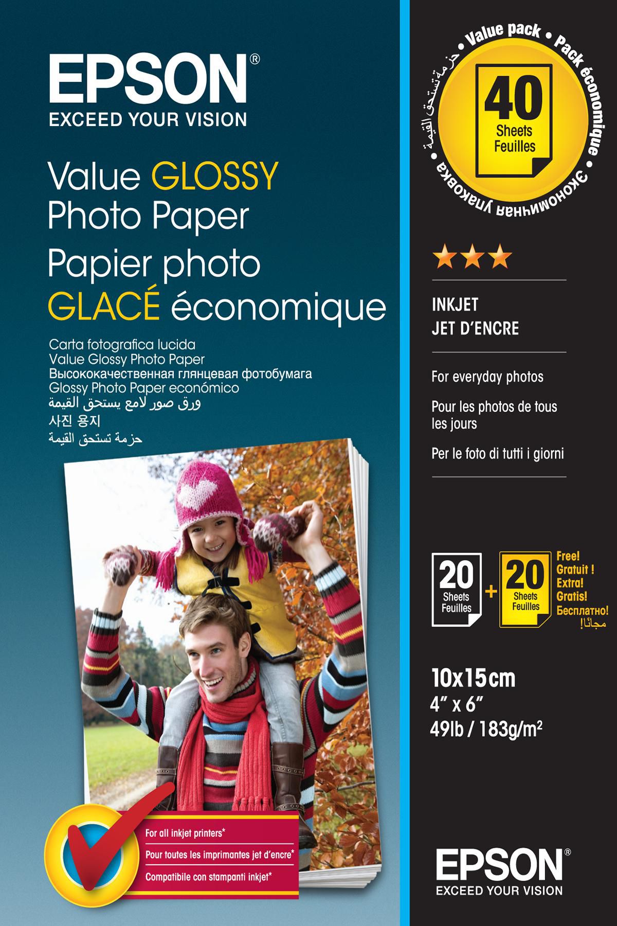 EPSON Photo Paper Glossy (C13S400044) 183g/m², 10x15cm