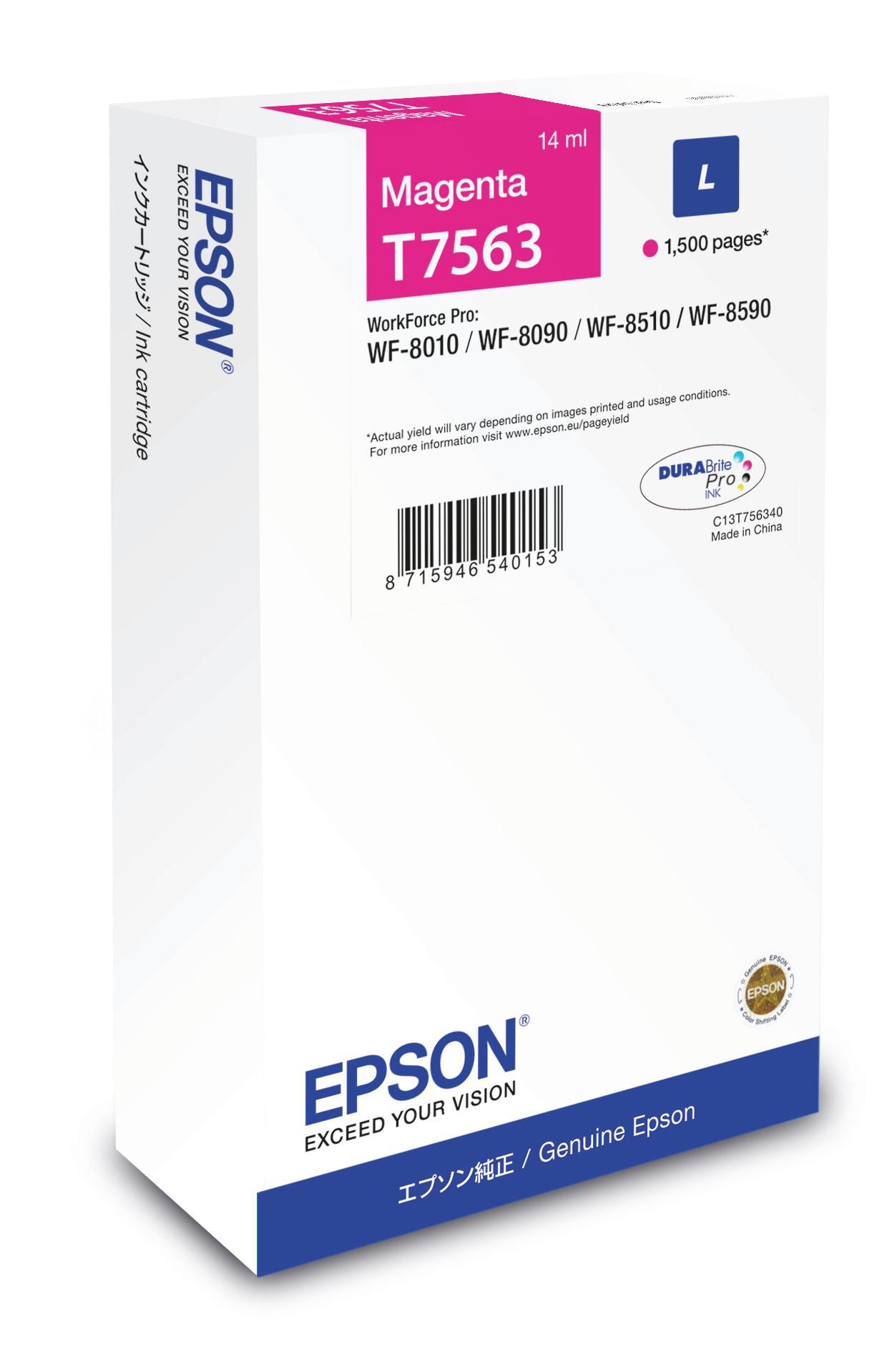 EPSON T7563 L Größe Magenta Tintenpatrone