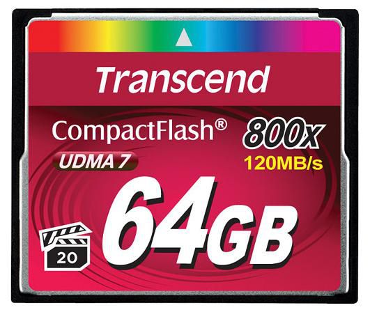 Transcend TS64GCF800 64GB CF CARD 800X, TYPE I  