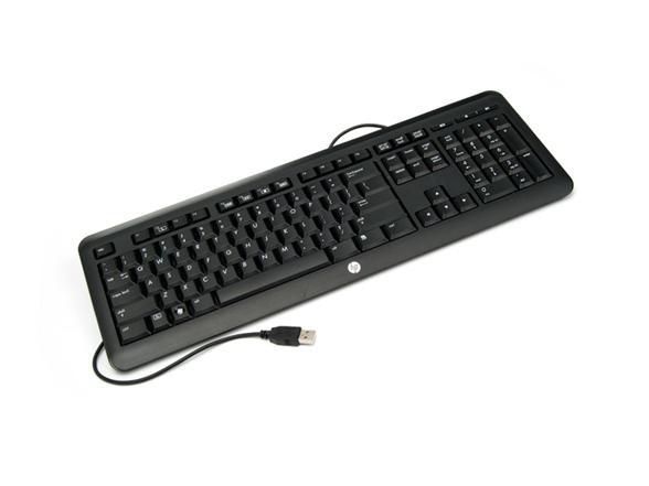 HP Tastatur Standard Basis / USB / schwarz,