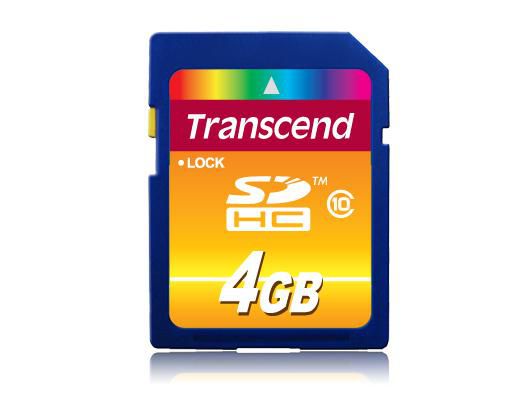 Transcend TS4GSDHC10 SD Card SDHC 4GB Class 10 
