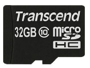 Transcend TS32GUSDHC10 SDHC Micro Class 10 32GB 