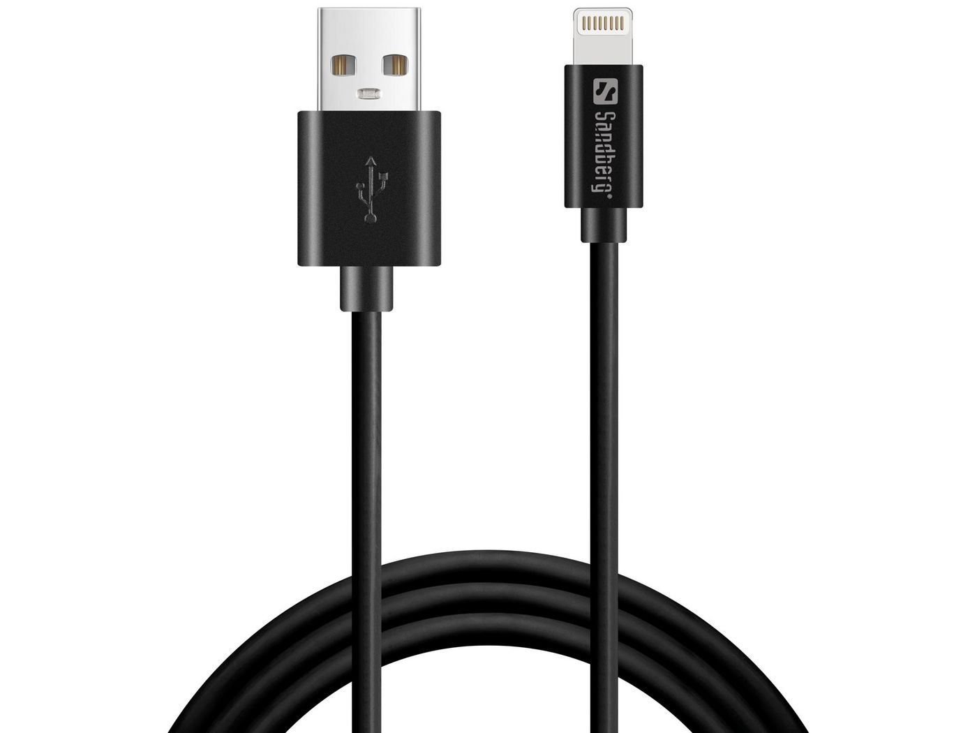 USB>Lightning MFI 1m Black