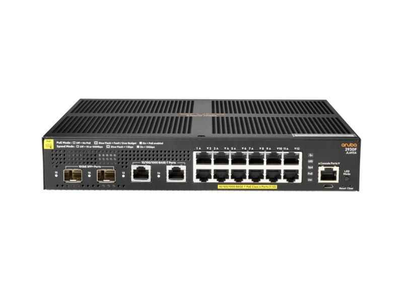 Hewlett Packard Enterprise Aruba 2930F 12G PoE+ Switch