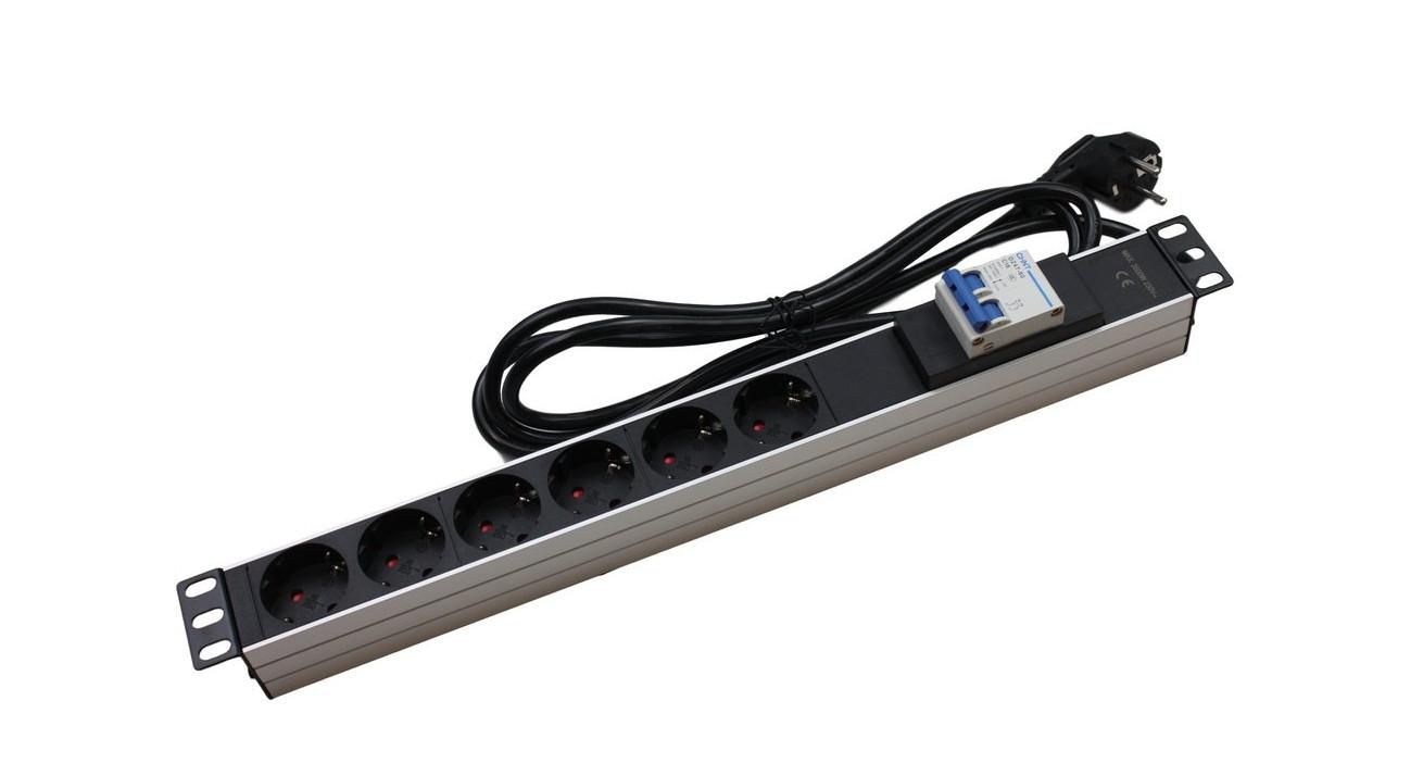 19" 6-Outlet Power Strip with