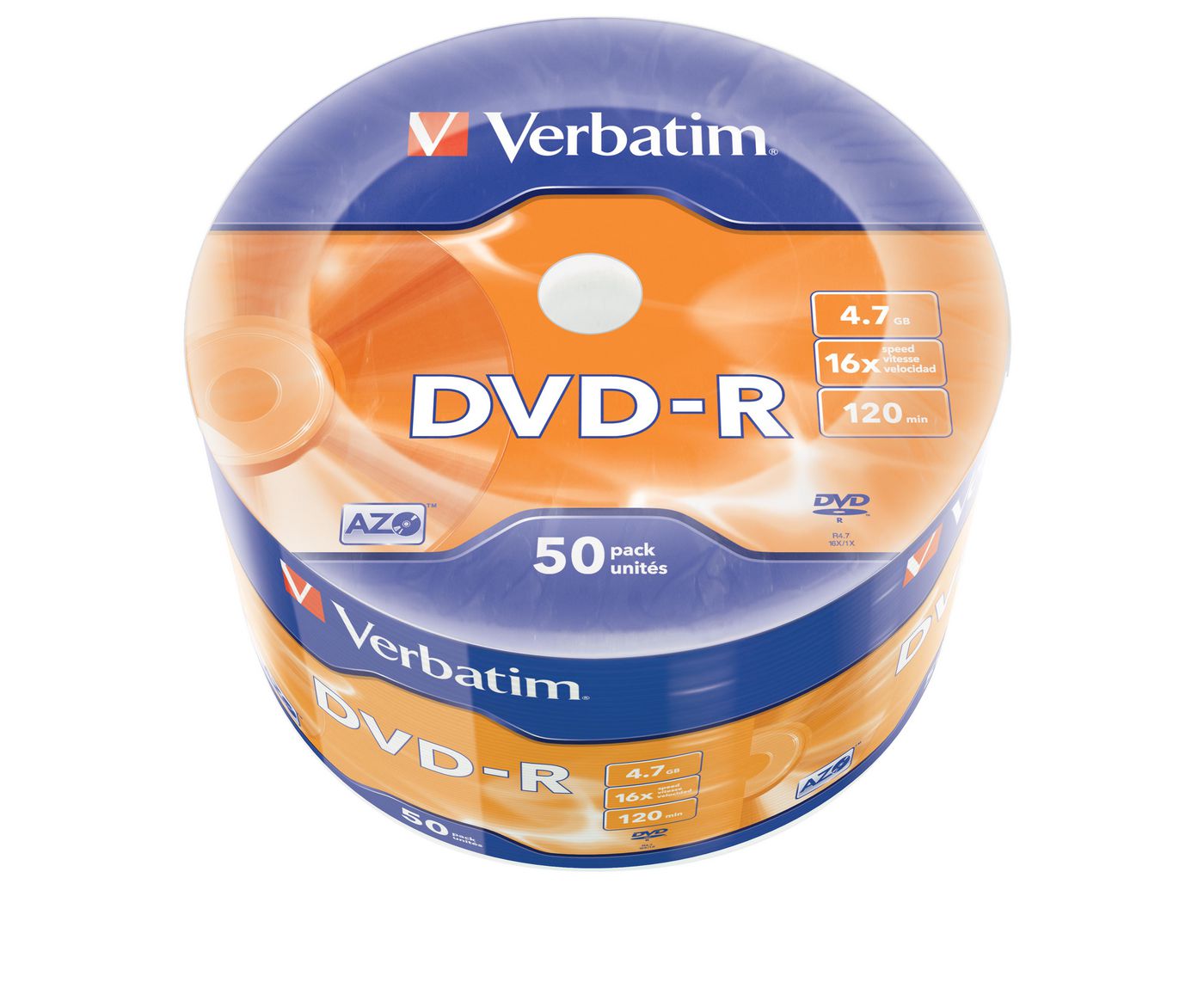 VERBATIM 43788 - 4,7 GB - DVD-R - Mattsilber - Spindel (43788)