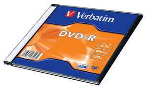 Verbatim 43547 W125625481 DVD-R AZO 4.7GB 16X SINGLE SC 