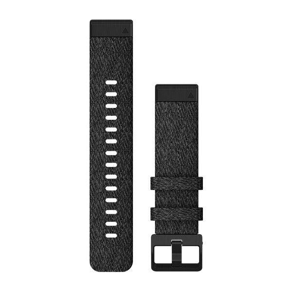 GARMIN QuickFit - Uhrarmband - Heathered Black, black hardware - für fenix 6S Pro, Sapphire