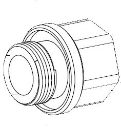 Adapter, M25 to 3/4"NPT,