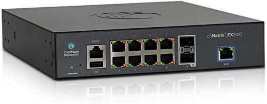 CAMBIUM NETWORKS CAMBIUM Intelligent Ethernet Switch 8 x 1G and 2 SFP fiber ports no power cord L2 &