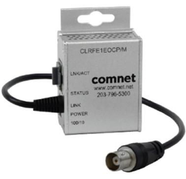 COMNET Single Channel Ethernet over Coax with IEEE 802.3af 15.4W - Ethernet ( CLRFE1EOCP/M )