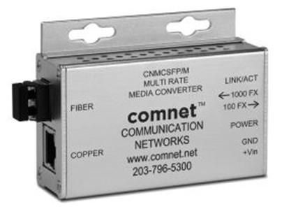 Media Converter, 100Mbps/1Gbps - CNMCSFP/M