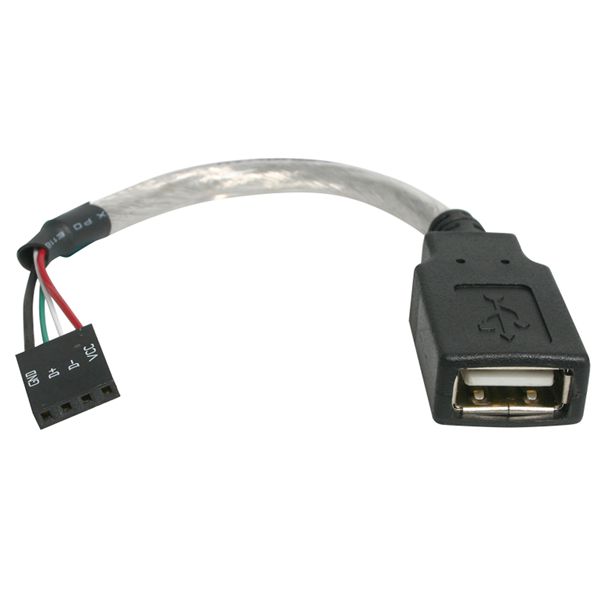 STARTECH.COM 15 cm USB 2.0 Kabel - USB A-Buchse auf USB Mainboard 4pin Header - Buchse/Buchse - USB