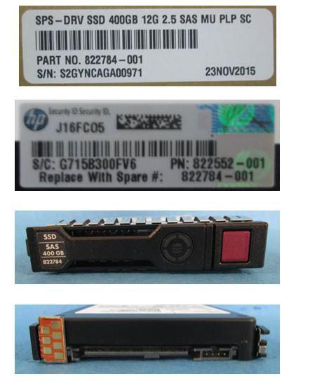 HP ENTERPRISE hot-plug SSD 400GB SAS 2.5inch