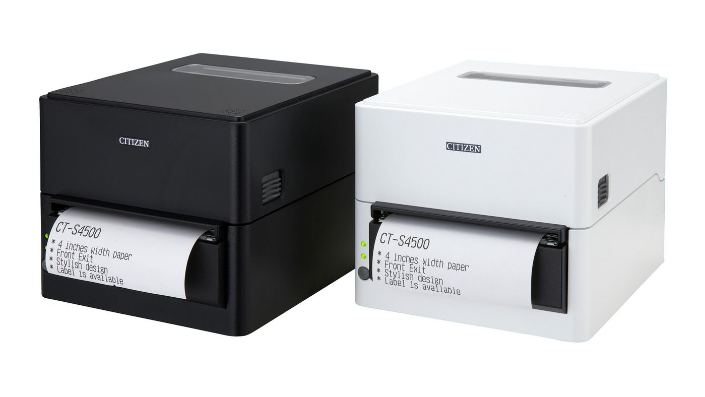 Ct-s4500 Black - Receipt Printer - Direct Thermal - 104mm - USB And Bluetooth With Media Cutter (cts4500xnewx)