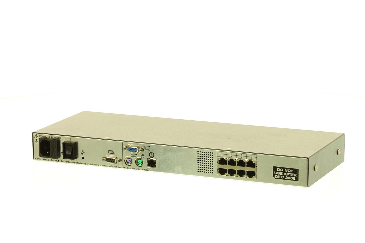 1 X 8-PORT CAT-5 KVM SWITCH - 340386-001-RFB