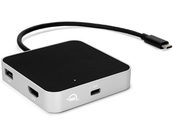 OWC SPA04467 USB-C Travel Dock Silver 