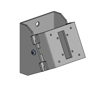 Wall mount, angled - BLACK